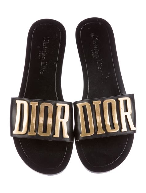 flat sandals dior|Dior slide sandals for women.